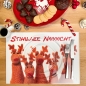 Preview: Tischset Elchweihnacht Stille Nacht Platzset Weihnachten abwaschbar, Limited Edition